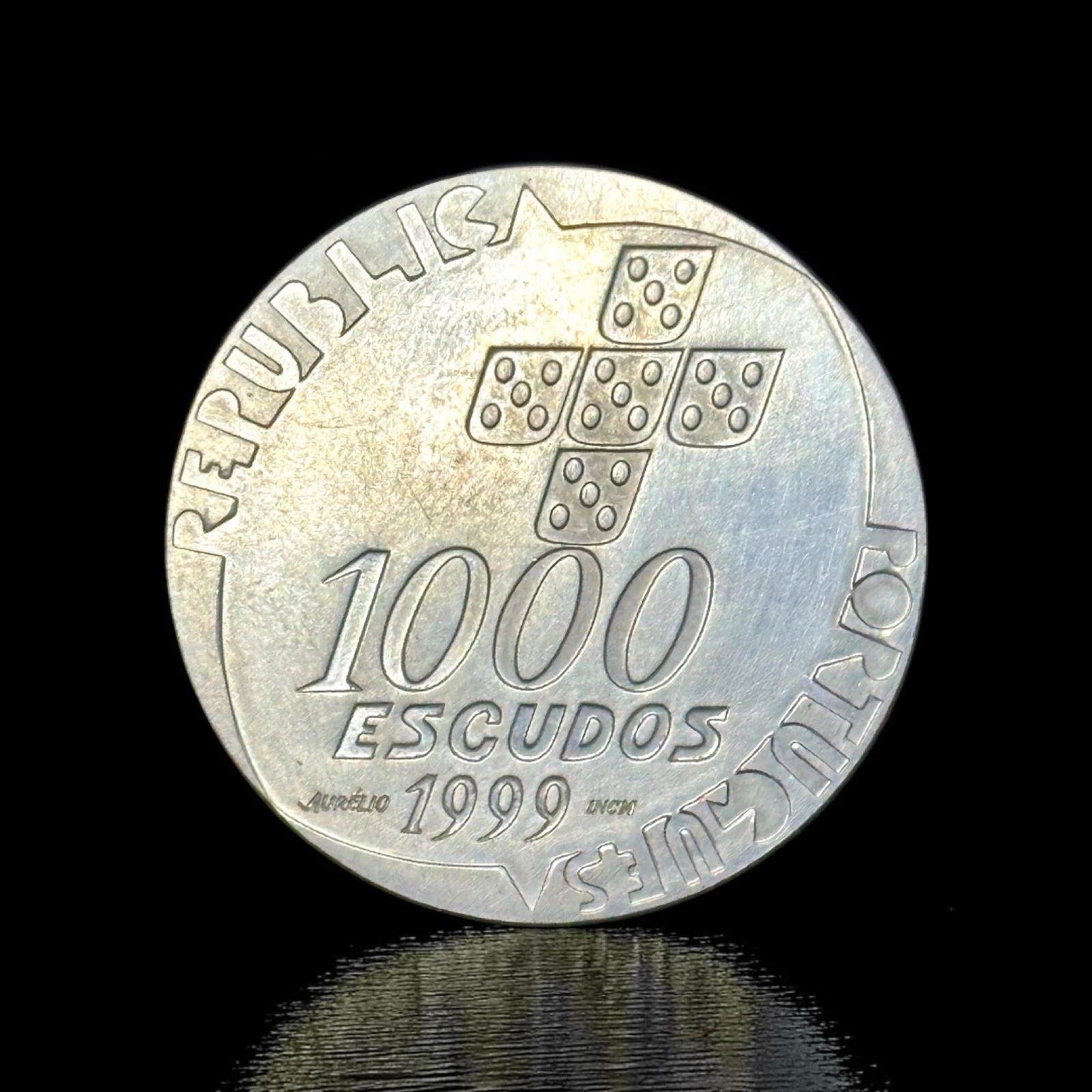 Portugal Silver Coin 1000 Escudos 1999 25 April Revolution
